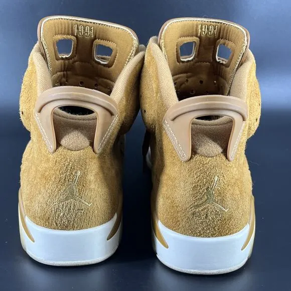 Nike Air Jordan 6 Retro Wheat 2017 Golden Harvest 384664-705 Size 11.5