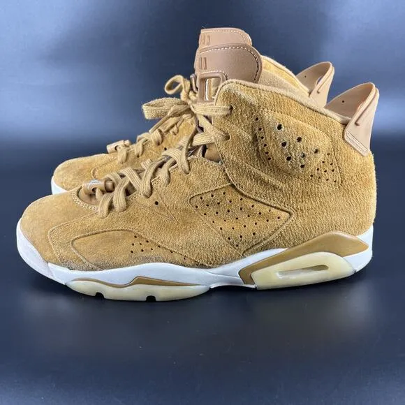 Nike Air Jordan 6 Retro Wheat 2017 Golden Harvest 384664-705 Size 11.5