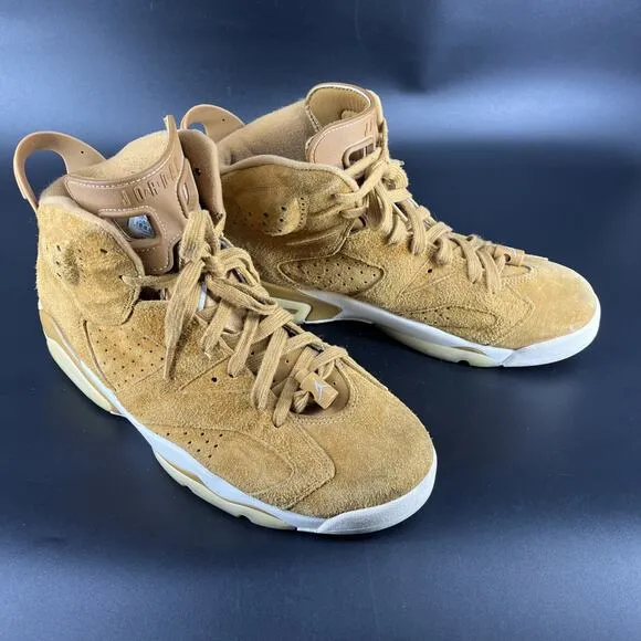 Nike Air Jordan 6 Retro Wheat 2017 Golden Harvest 384664-705 Size 11.5