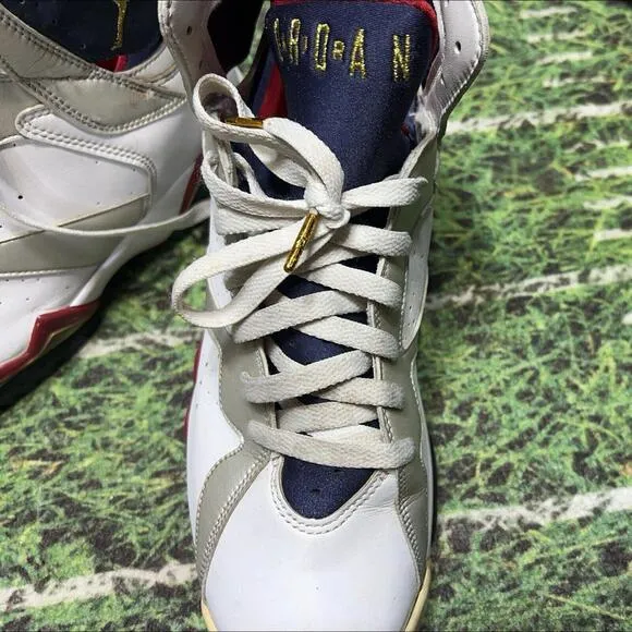 Nike Air Jordan 7 VII Retro Olympic Dream TEAM USA 2004 Sz 10.5 Shoes Sneakers