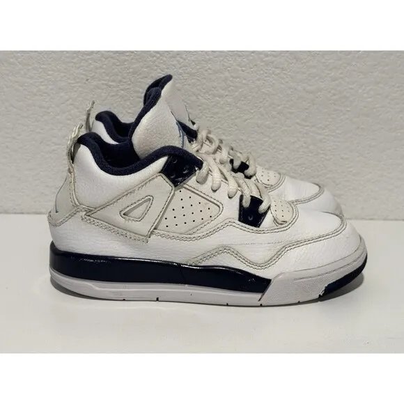 Nike Air Jordan IV 4 Retro LS PS LEGEND BLUE Shoes Youth Sz 12.5C 707430-107