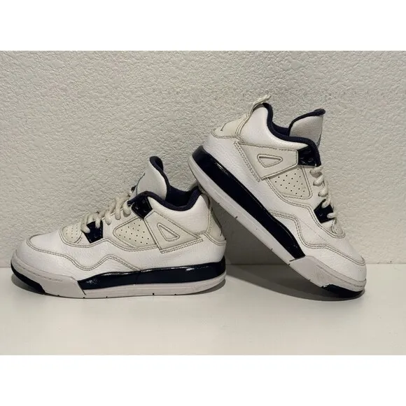 Nike Air Jordan IV 4 Retro LS PS LEGEND BLUE Shoes Youth Sz 12.5C 707430-107