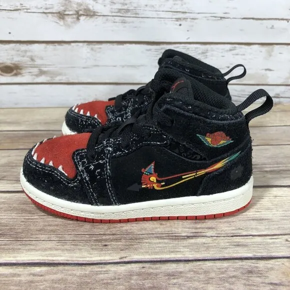 Nike Air Jordan Retro 1 Mid Siempre Familia Shoes Toddlers Size 8C DN5120-001