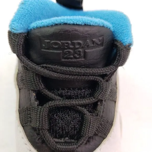 Nike Air Jordan Retro 10 X Crib Powder UNC Blue Baby Size 1C Infant Shoes
