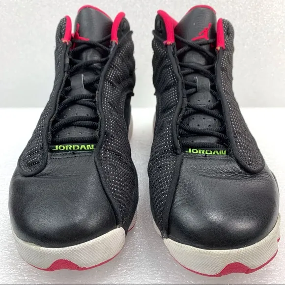 NIKE Air Jordan Retro 13 GG Black Pink Sneaker Shoes - Kids 6Y