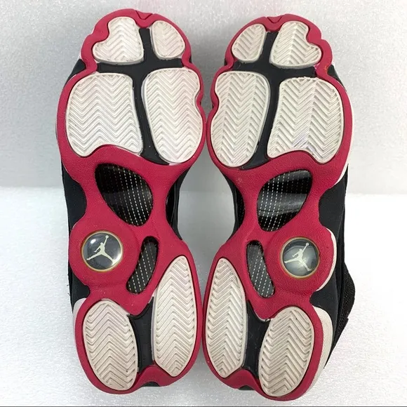 NIKE Air Jordan Retro 13 GG Black Pink Sneaker Shoes - Kids 6Y
