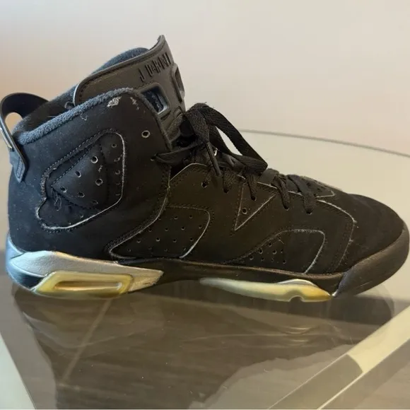 Nike Air Jordan Retro 6 Black GS Metallic DX2835-001 Size 6.5 youth