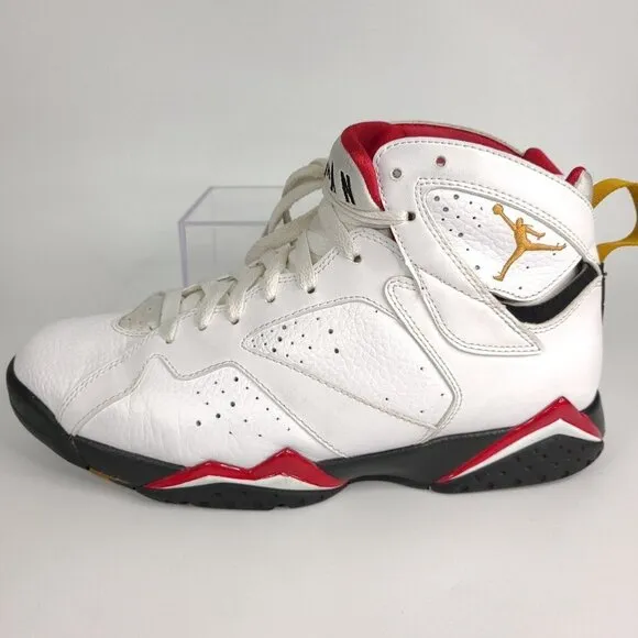 Nike Air Jordan Retro 7 White Cardinal 2011 Basketball Shoes Men's Size  8.5