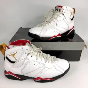Nike Air Jordan Retro 7 White Cardinal 2011 Basketball Shoes Men's Size  8.5