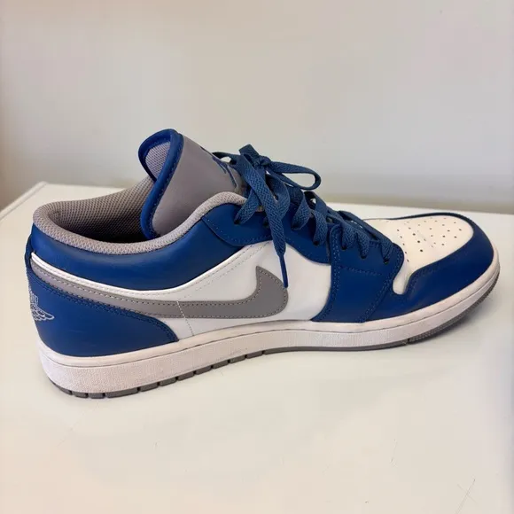 Nike Air Jordan Retro Low 1 Blue White Shoes Men’s Size 13 US
