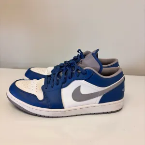 Nike Air Jordan Retro Low 1 Blue White Shoes Men’s Size 13 US