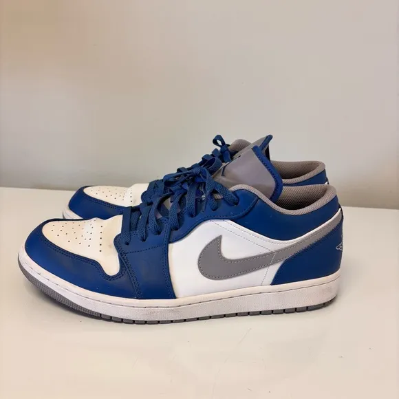 Nike Air Jordan Retro Low 1 Blue White Shoes Men’s Size 13 US