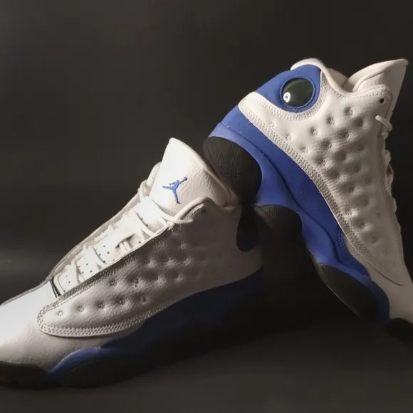 Nike Air Jordan Retro XIII 13  Hyper Royal Blue White Black 884129-117 Size 5Y