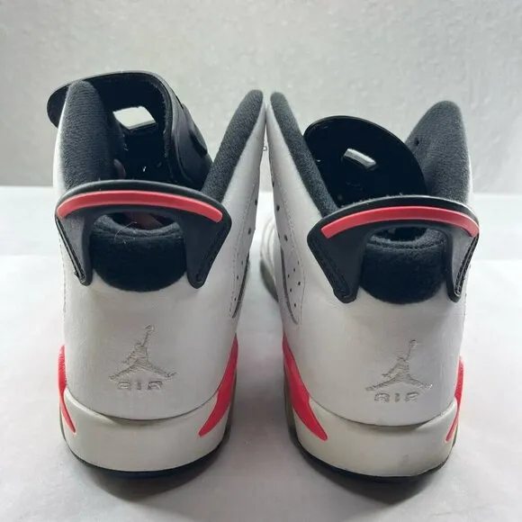 Nike Air Jordan Shoes Youth Sz 7Y White Retro Infrared Lace Up Athletic Sneakers