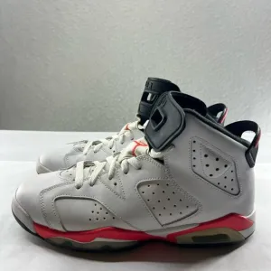 Nike Air Jordan Shoes Youth Sz 7Y White Retro Infrared Lace Up Athletic Sneakers
