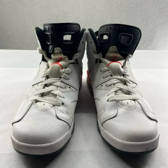 Nike Air Jordan Shoes Youth Sz 7Y White Retro Infrared Lace Up Athletic Sneakers