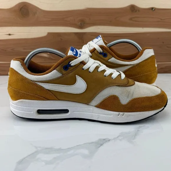 Nike Air Max 1 Premium Retro Curry Sneakers Men's Size 10.5