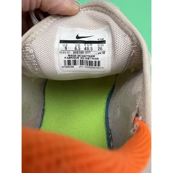 Nike Air Max 270 Women’s Size 9 – Desert Sand/Hot Punch/Volt (AH6789-005) Shoes