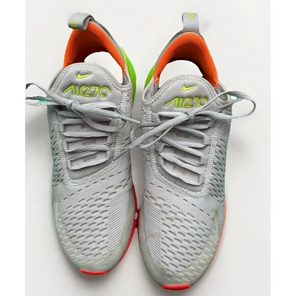 Nike Air Max 270 Women’s Size 9 – Desert Sand/Hot Punch/Volt (AH6789-005) Shoes