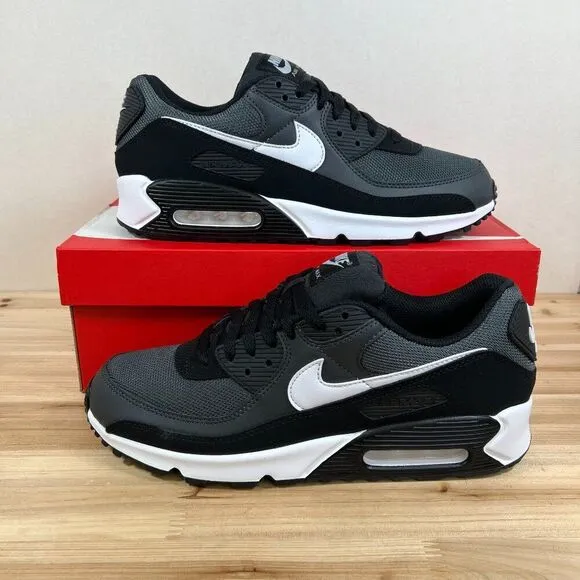Nike Air Max 90 classic sneakers shoes Men 10.5 Iron Grey Dark Smoke Black White
