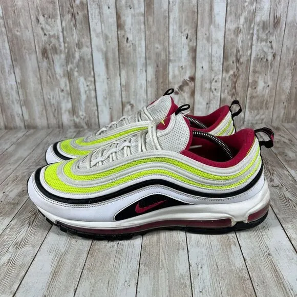 Nike Air Max 97 Volt Rush Pink White‎ Athletic Running Men's Size 12 ci9871 100