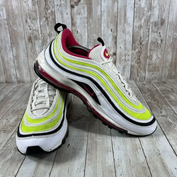 Nike Air Max 97 Volt Rush Pink White‎ Athletic Running Men's Size 12 ci9871 100