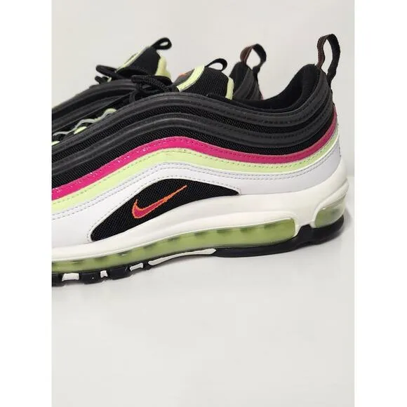 Nike Air Max 97 Worldtour Black/White/Lime/Fireberry Mens Shoes, Size9 DD953-100