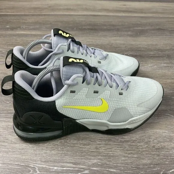Nike AIR MAX ALPHA TRAINER sz 9 Men's Silver Black DM0829-011 Athletic Shoes