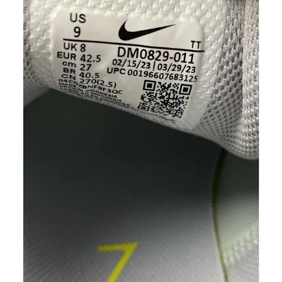 Nike AIR MAX ALPHA TRAINER sz 9 Men's Silver Black DM0829-011 Athletic Shoes