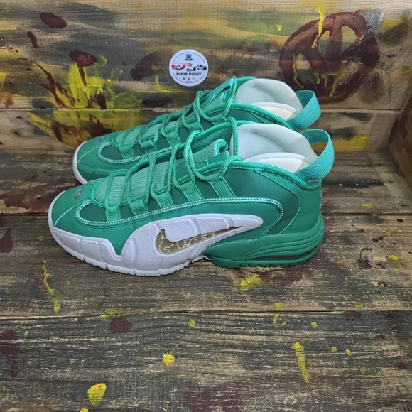 Nike Air Max Penny 1 Size 11 Retro Green White Basketball Shoes FQ8827-324