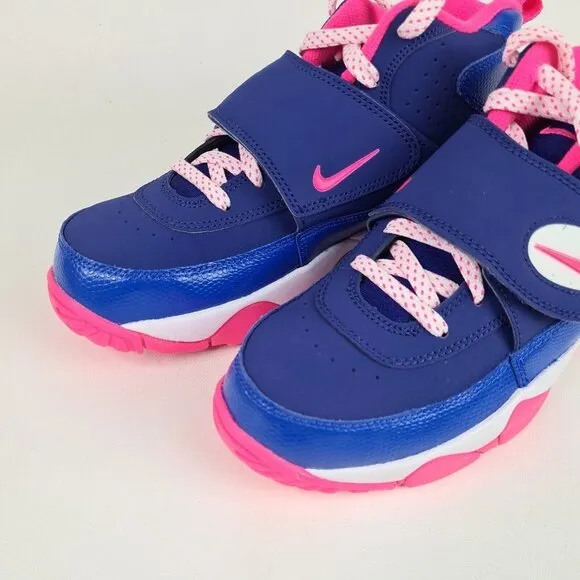 Nike Air Mission Blue Pink Basketball Leather