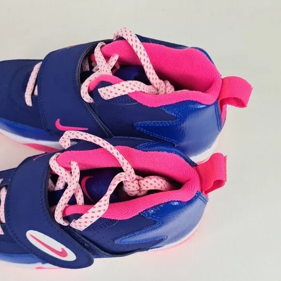 Nike Air Mission Blue Pink Basketball Leather