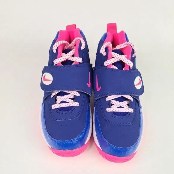 Nike Air Mission Blue Pink Basketball Leather