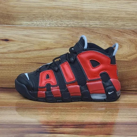 Nike Air More Uptempo '96 GS Retro Shoes Black Red Multiple Youth Sizes Youth
