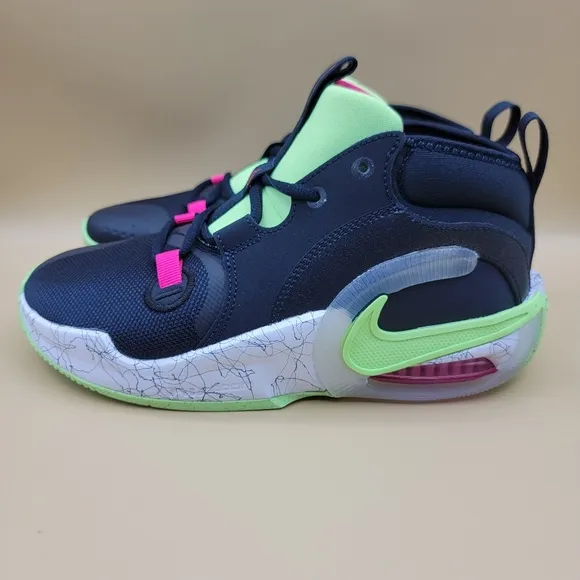 Nike Air Zoom Crossover 2 GS Kid's Shoes Size 5.5 Black White Neon Pink New