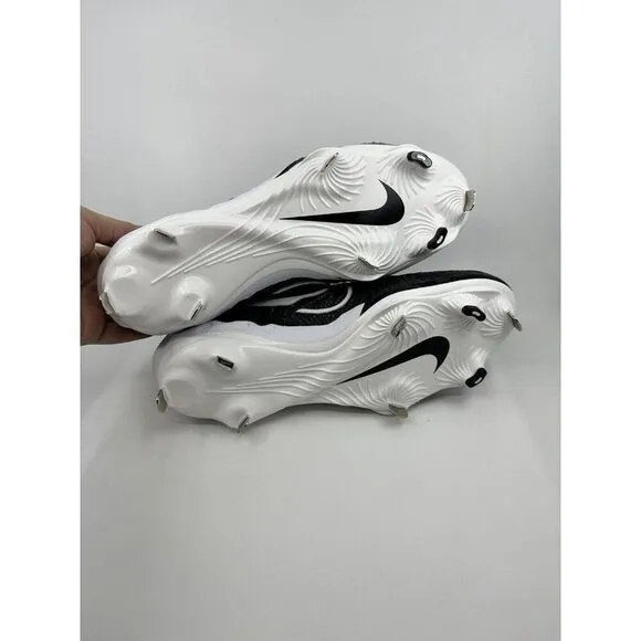 Nike Alpha Huarache NXT Black White Baseball Cleats DJ6517-001 Mens Size 11.5