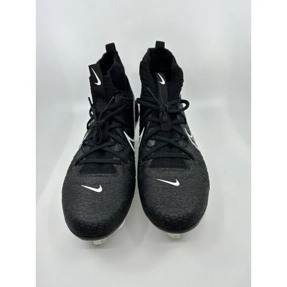 Nike Alpha Huarache NXT Black White Baseball Cleats DJ6517-001 Mens Size 11.5