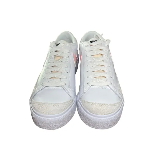 Nike Blazer Low Platform White Pink Glaze Casual Shoes DJ0292-103 Women Size 10