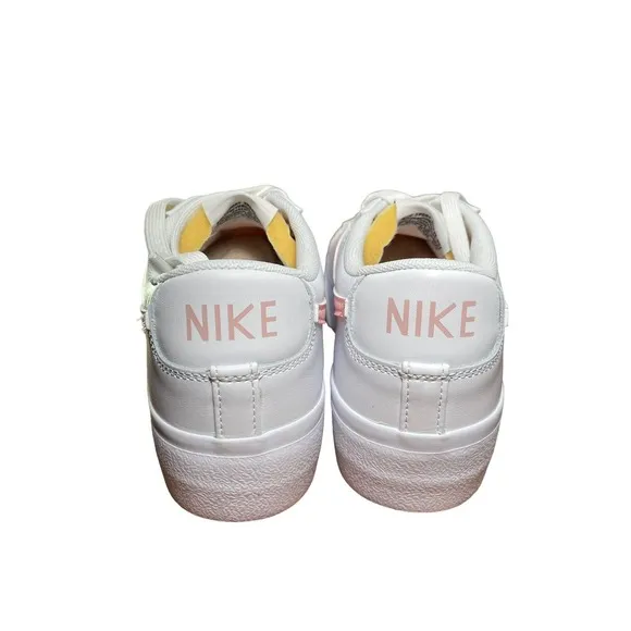 Nike Blazer Low Platform White Pink Glaze Casual Shoes DJ0292-103 Women Size 10