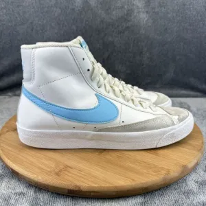 Nike Boys Blazer Mid 77 Size 7Y Shoes White Blue Street Sneakers DA4086-114