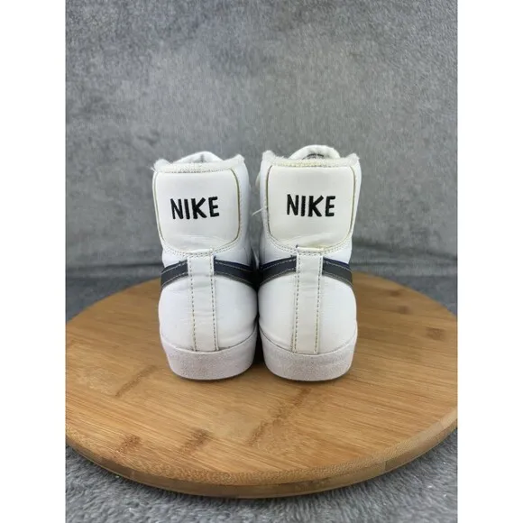 Nike Boys Blazer Mid Next Nature FD0690-100  White Street Leather Sneakers 5.5Y