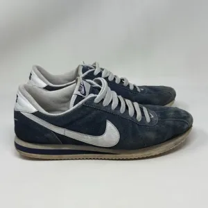Nike Cortez Shoes Mens 12 Blue Suede Retro Sneakers Trainers Vintage 2002