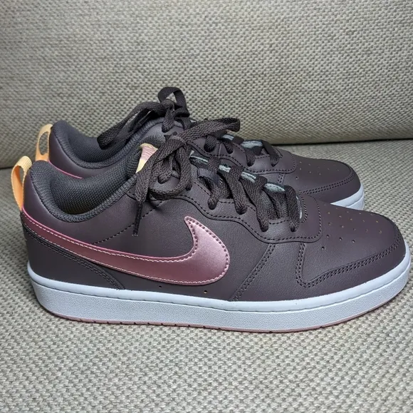 Nike Court Borough Low 2 Women's 8.5, Mens &amp; Kids 7 in Violet/Melon/Pink