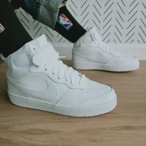 ❤️❤️Nike Court Borough Mid 2 Sz 6Y Big Kids Shoes Retro School White CD7782-100
