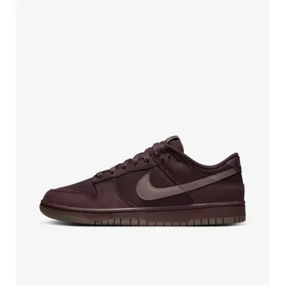 Nike Dunk Low Retro Premium FB8895-600 Mens Burgundy Casual Sneaker Shoes size 9