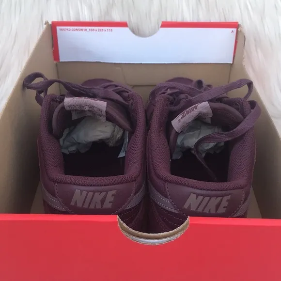 Nike Dunk Low Retro Premium FB8895-600 Mens Burgundy Casual Sneaker Shoes size 9