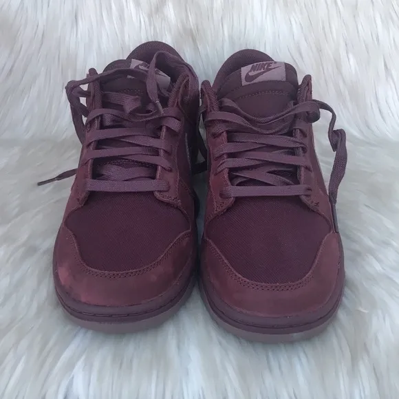Nike Dunk Low Retro Premium FB8895-600 Mens Burgundy Casual Sneaker Shoes size 9