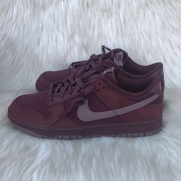 Nike Dunk Low Retro Premium FB8895-600 Mens Burgundy Casual Sneaker Shoes size 9