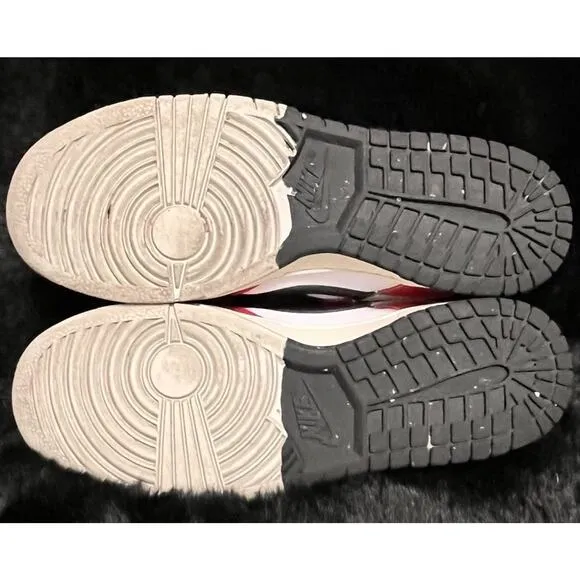 Nike Dunk Low Retro PRM Chicago Split Red Black DZ2536-600 Men's Size 9.5