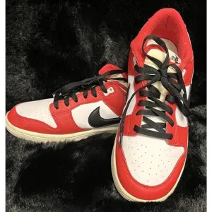 Nike Dunk Low Retro PRM Chicago Split Red Black DZ2536-600 Men's Size 9.5